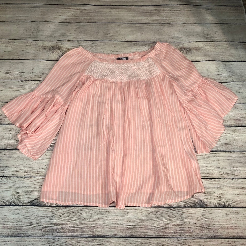 A.N.A. Pink Off the Shoulder Top Size S